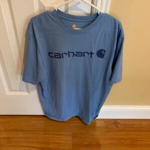 Carhartt Steel Blue Logo Tee
